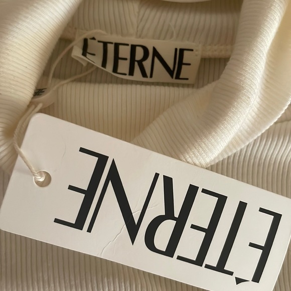 Eterne: LONG SLEEVE TURTLENECK DRESS MAXI CREAM - Picture 7 of 11